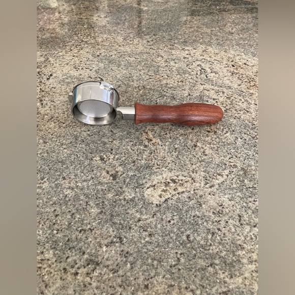 58mm Walnut Wood Handle Bottomless Portafilter 3 Ear...